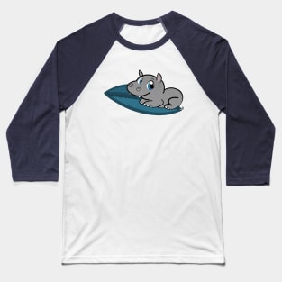 Surfing Hippo Baseball T-Shirt
